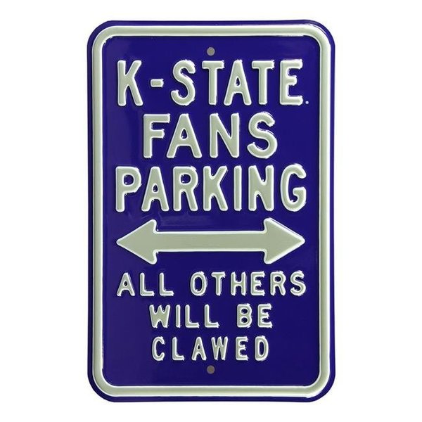 Authentic Street Signs Authentic Street Signs 71047 K-State Fans Clawed Parking Sign 71047